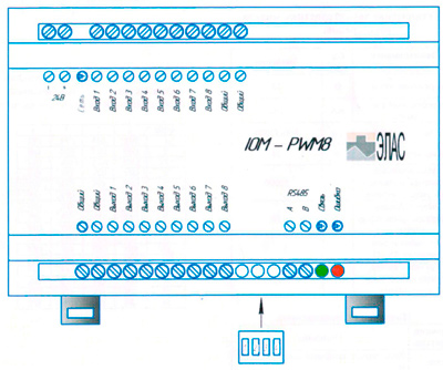 Рис.1. Внешний вид модуля IOM-PWM8